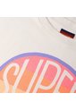 Superdry Camiseta Manga Corta Para Mujer Neon Rainbow Oversized Tee Superdry de Superdry