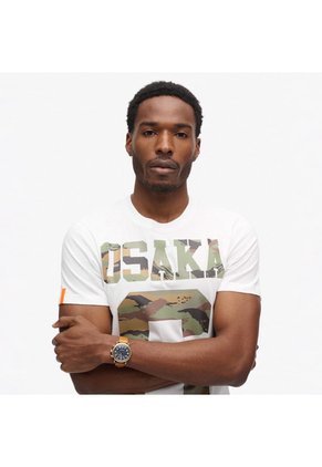 Superdry Camiseta Manga Corta Para Hombre Osaka 6 Camo Standard Tee Superdry