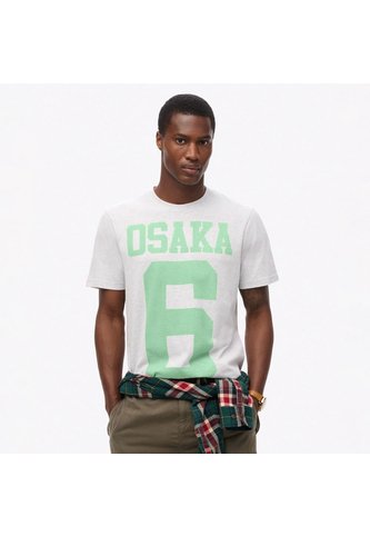 Superdry Camiseta Manga Corta Para Hombre Osaka 6 Marl Standard Tee Superdry Superdry