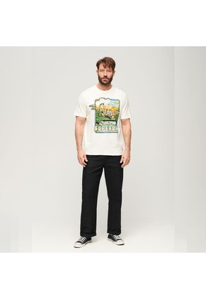 Superdry Camiseta Manga Corta Para Hombre Neon Travel Graphic Loose Tee Superdry