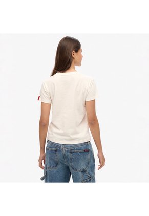 Superdry Camiseta Manga Corta Para Mujer Osaka 6 Crack Print 90S Tee Superdry