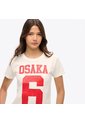 Superdry Camiseta Manga Corta Para Mujer Osaka 6 Crack Print 90S Tee Superdry de Superdry