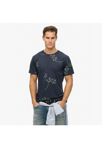 Superdry Camiseta Manga Corta Para Hombre Classic Ess Rlxd Printed Tee Superdry Superdry