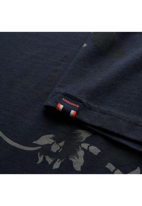 Superdry Camiseta Manga Corta Para Hombre Classic Ess Rlxd Printed Tee Superdry