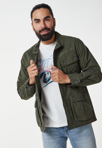 Chaqueta Verde Oliva Superdry Tropical Combat