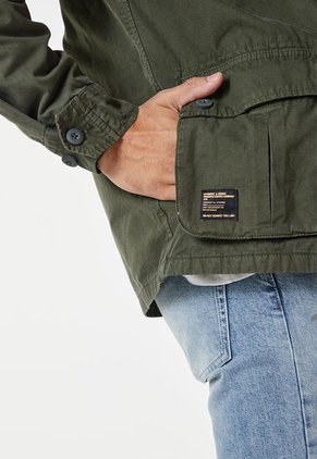 Chaqueta Verde Oliva Superdry Tropical Combat