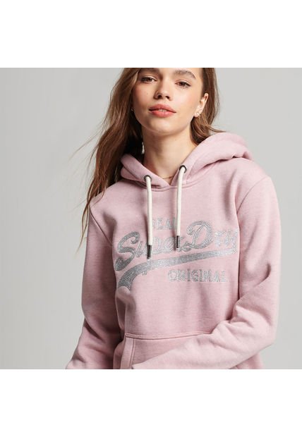 Superdry Buzo Hoodie Cerrado Para Mujer Scripted Coll Superdry