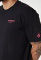 Camiseta Negro-Rosa Superdry Code Core Sport de Superdry