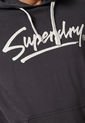 Hoodie Gris-Marfil Superdry Vintage Downtown Script de Superdry