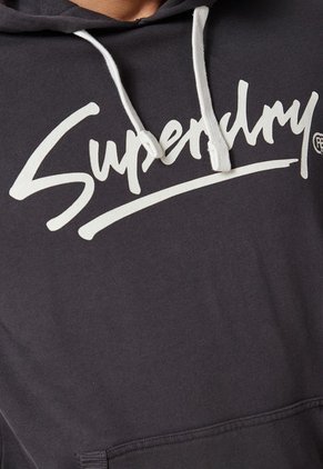 Hoodie Gris-Marfil Superdry Vintage Downtown Script