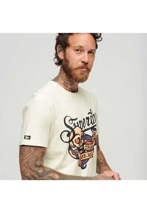 Superdry Camiseta Para Hombre Tattoo Script Graphic Superdry