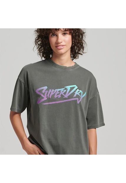 Superdry Camiseta Para Mujer Vintage Indie Mark Superdry