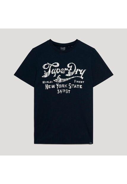 Superdry Camiseta Manga Corta Para Hombre Metallic Workwear Graphic Tee Superdry