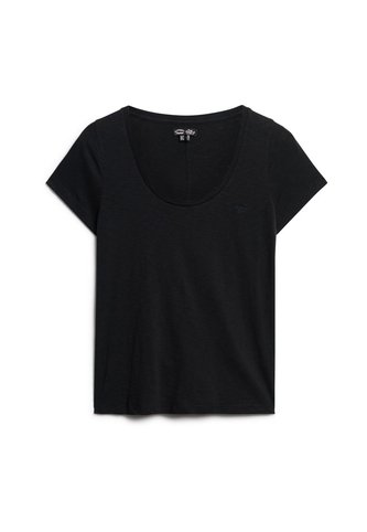 Superdry Camiseta Manga Corta Para Mujer Scoop Neck Tee Superdry Superdry