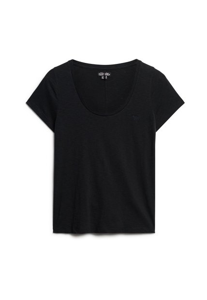 Superdry Camiseta Manga Corta Para Mujer Scoop Neck Tee Superdry