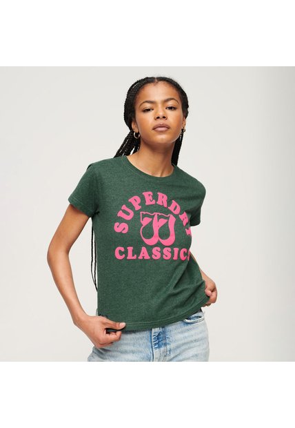 Superdry Camiseta Manga Corta Graphic Para Mujer Archive Neon Superdry