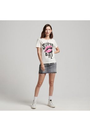 Superdry Camiseta Para Mujer Vintage Poster Superdry