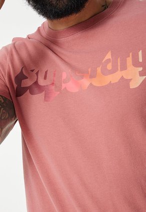 Camiseta Rosa-Salmón-Coral Superdry Vintage Shadow