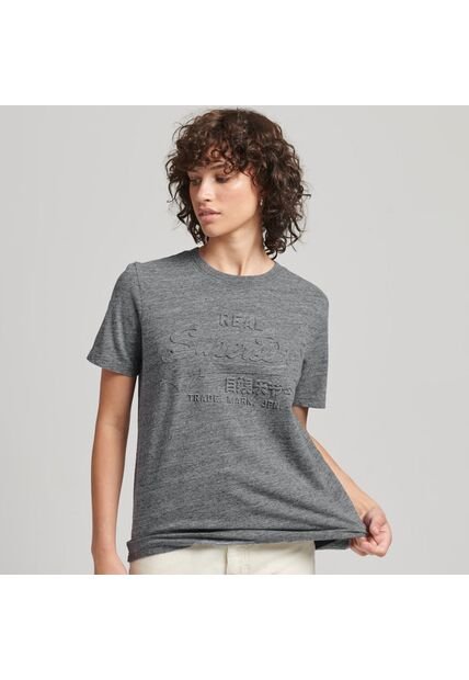 Superdry Camiseta Manga Corta Para Mujer Vintage Logo Emboss Superdry