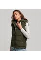 Superdry Everest Hooded Puffer Gilet Para Mujer Superdry de Superdry
