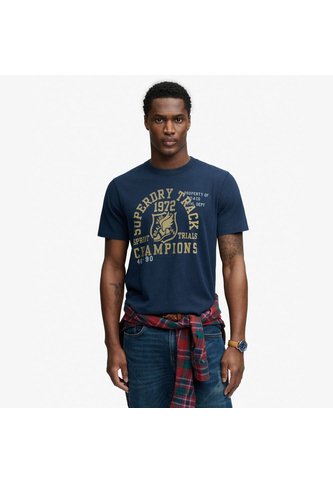 Superdry Camiseta Manga Corta Para Hombre Vintage Prep Relaxed Tee Superdry Superdry
