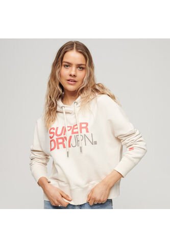 Superdry Buzo Cerrado Para Mujer Sportswear Boxy Hood Superdry Superdry