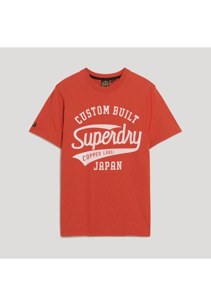 Superdry Camiseta Manga Corta Para Hombre Copper Label Script Tee Superdry
