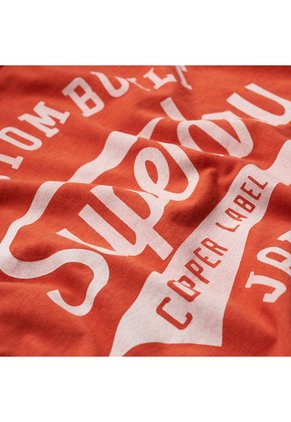Superdry Camiseta Manga Corta Para Hombre Copper Label Script Tee Superdry