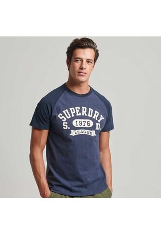 Superdry Camiseta Para Hombre Vintage Gym Raglan Superdry Superdry