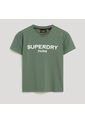 Superdry Camiseta Manga Corta Para Mujer Sport Luxe Graphic Fitted Tee Superdry de Superdry