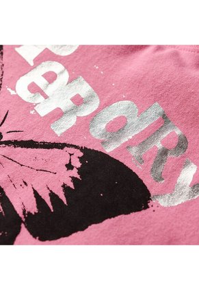 Superdry Camiseta Para Mujer Lo-Fi Rock Fitted Tee Superdry