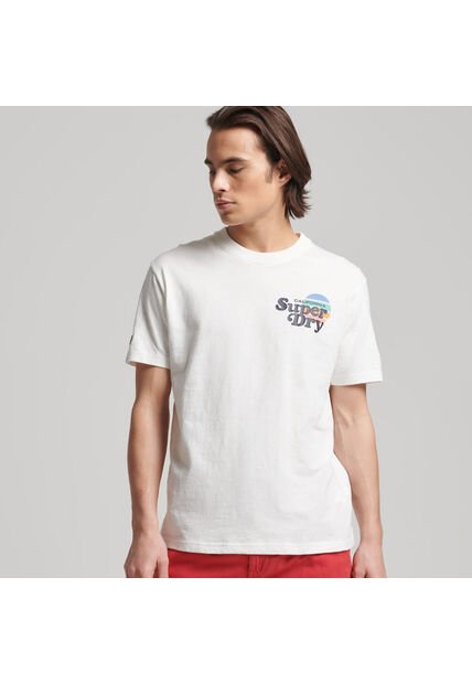 Superdry Camiseta Para Hombre Vintage Cali Stripe Tee Superdry