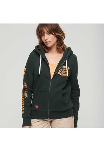 Superdry Buzo Abierto Para Mujer Athletic College Superdry Superdry