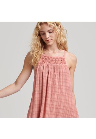 Superdry Vestido Medio Para Mujer Vintage Long Halter Cami Superdry Superdry