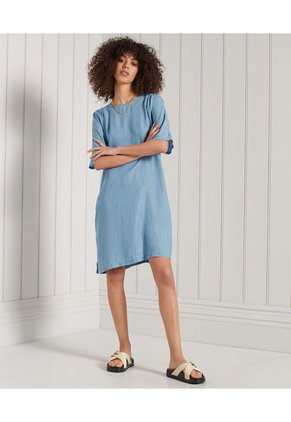 Superdry Vestido Corto Para Mujer Tencel T Dress Superdry 52087