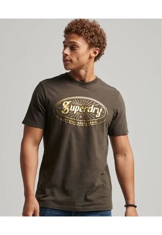 Superdry Camiseta Para Hombre Vintage Lightning Logo Superdry Superdry