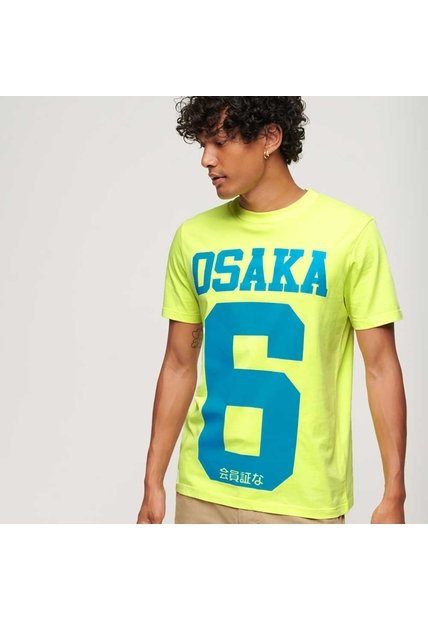 Superdry Camiseta Manga Corta Para Hombre Osaka Neon Graphic Superdry