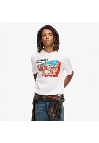Superdry Camiseta Manga Corta Para Hombre Travel Postcard Graphic Tee Superdry Superdry