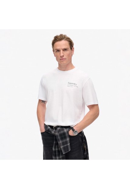 Superdry Camiseta Manga Corta Para Hombre Core Logo City Loose Tee Superdry