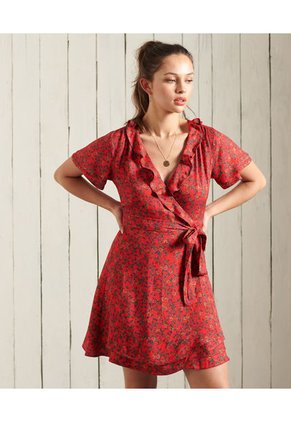 Superdry Vestido Corto Para Mujer Summer Wrap Dress Superdry