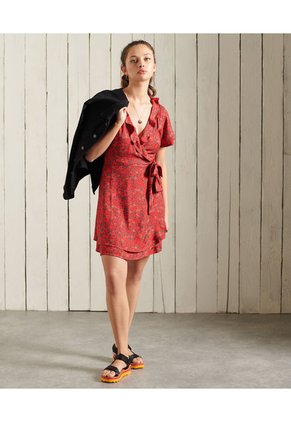 Superdry Vestido Corto Para Mujer Summer Wrap Dress Superdry