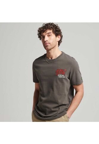 Superdry Camiseta Para Hombre Vintage Scripted College Superdry Superdry