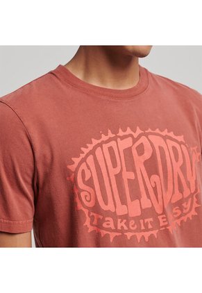 Superdry Camiseta Manga Corta Para Hombre Vintage Psych Rock Script Superdry