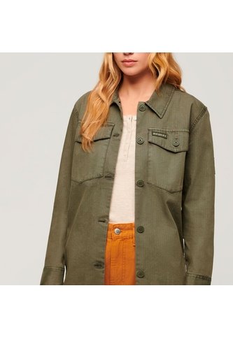 Superdry Chaqueta Casual Para Mujer Military Overshirt Superdry Superdry