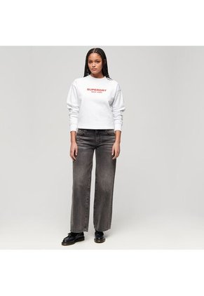 Superdry Buzo Cerrado Para Mujer Sport Luxe Loose Crew Sweat Superdry