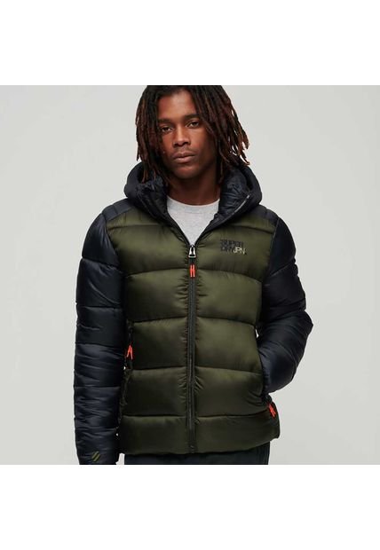 Superdry Chaqueta Padded Para Hombre Colour Block Sport Puffer Superdry