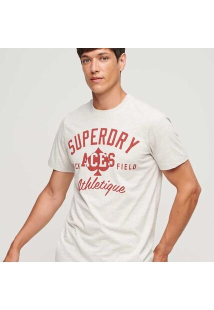 Superdry Camiseta Para Hombre Athletic College Graphic Superdry
