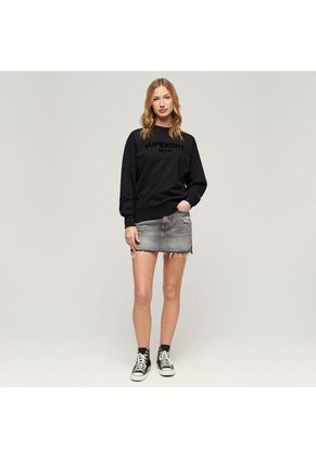 Superdry Buzo Cerrado Para Mujer Sport Luxe Loose Crew Sweat Superdry