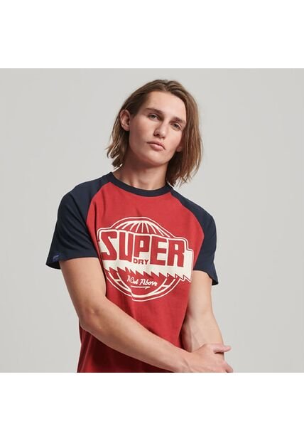 Superdry Camiseta Para Hombre Vintage Raglan Superdry