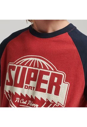 Superdry Camiseta Para Hombre Vintage Raglan Superdry